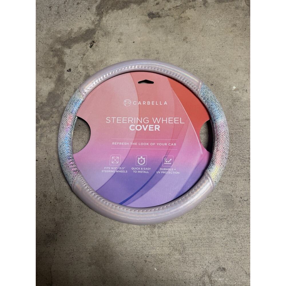 Carbella Pink Steering Wheel Cover Easy Install Uv Protection